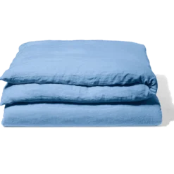 Housse De Couette En Lin Lavé - Bleu Tyrrhénien -Décoration D'intérieur 1 fc0d01ea abd9 44d2 801d 787b2ade709e