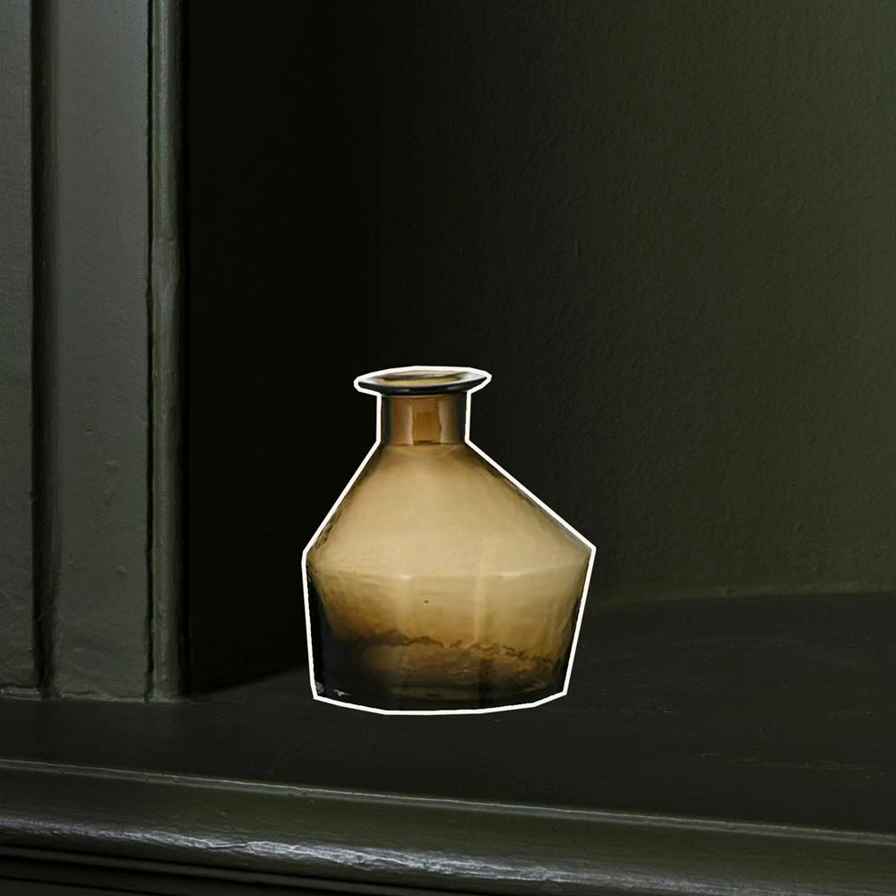 Vase En Verre Zaani - Marron Café 1 Vase En Verre Zaani - Marron Café