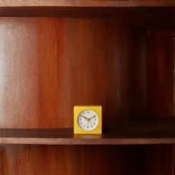 Petit Réveil Carré - Jaune