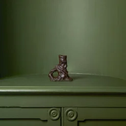 Bougeoir Dito - Marron Foncé -Décoration D'intérieur BOUGEOIR DITO DARK BROWN 1