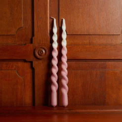 Bougies Twist Dipdye - Rose