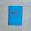 Carnet Merci - Bleu Marin Et Rouge