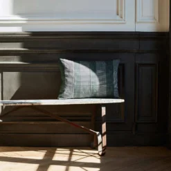 Coussin Kente Tissé - Herbe