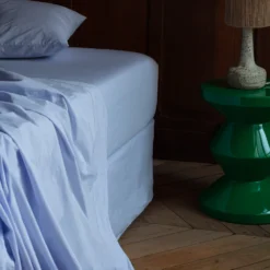 Drap-housse En Coton Percale - Parme Lilas