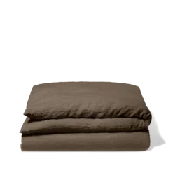 Housse De Couette En Lin Lavé - Brun Posillipo 11 Housse De Couette En Lin Lavé - Brun Posillipo -Décoration D'intérieur Couette pers marron
