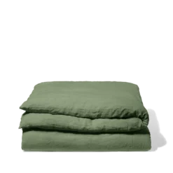 Housse De Couette En Lin Lavé - Vert D'Anduze -Décoration D'intérieur Couette pers vertanduze