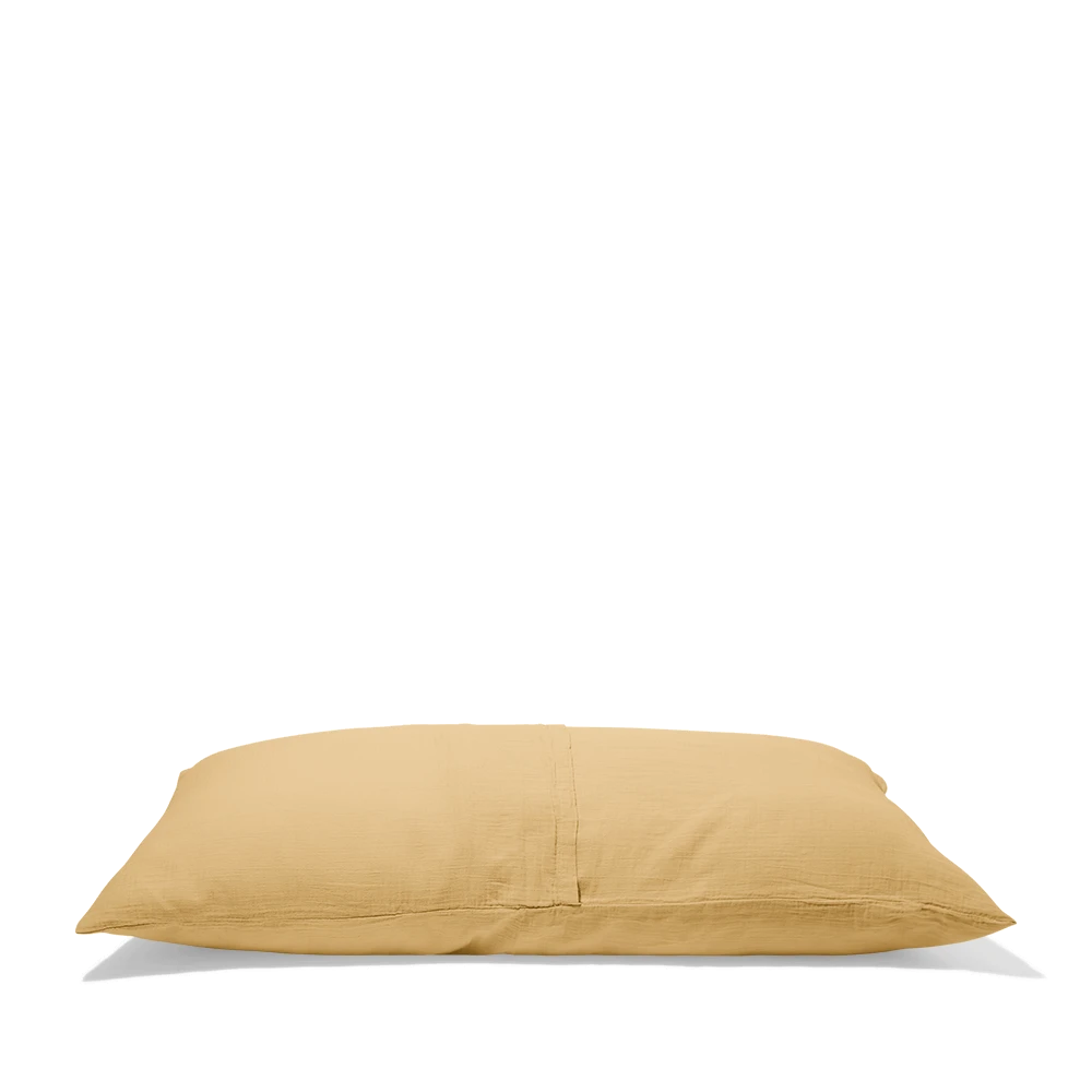 Taie XL En Gaze De Coton - Jaune Batignolles 5 Taie XL En Gaze De Coton - Jaune Batignolles – Image 5