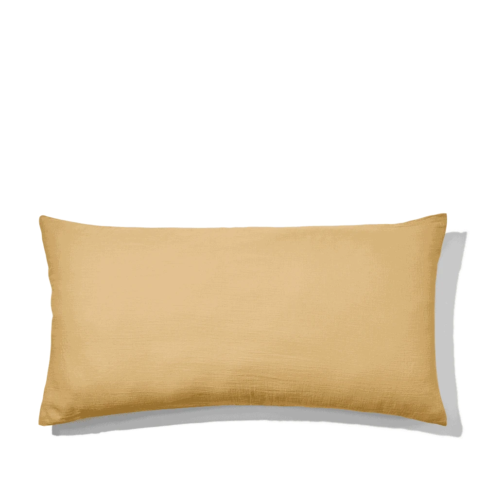 Taie XL En Gaze De Coton - Jaune Batignolles 6 Taie XL En Gaze De Coton - Jaune Batignolles – Image 6