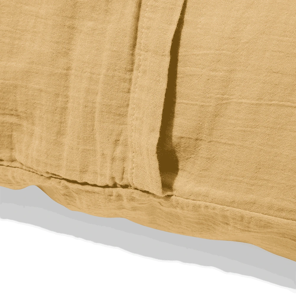 Taie XL En Gaze De Coton - Jaune Batignolles 7 Taie XL En Gaze De Coton - Jaune Batignolles – Image 7