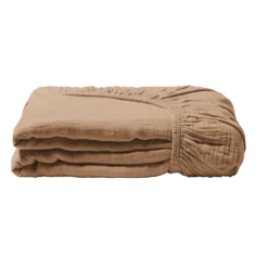 Drap-housse En Gaze De Coton - Brun Haussmann 15 Drap-housse En Gaze De Coton - Brun Haussmann -Décoration D'intérieur DH Brun