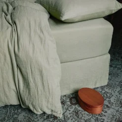 Drap-housse En Gaze De Coton - Vert 77 Rue De Varenne