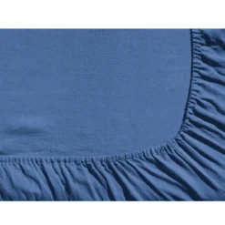 Drap-housse En Lin Lavé - Bleu Paros 12 Drap-housse En Lin Lavé - Bleu Paros -Décoration D'intérieur Drap Housse detail v2 bleufonce