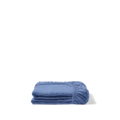 Drap-housse En Gaze De Coton - Bleu Pompidou -Décoration D'intérieur Drap housse gaze bleu pompidou