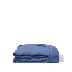 Drap-housse En Lin Lavé - Bleu Paros 11 Drap-housse En Lin Lavé - Bleu Paros -Décoration D'intérieur Drap housse plie bleufonce