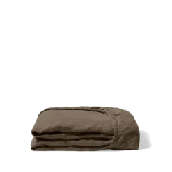 Drap-housse En Lin Lavé - Brun Posillipo 11 Drap-housse En Lin Lavé - Brun Posillipo -Décoration D'intérieur Drap housse plie marron