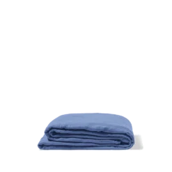 Drap Plat En Gaze De Coton - Bleu Pompidou -Décoration D'intérieur Drap plat gaze bleu pompidou