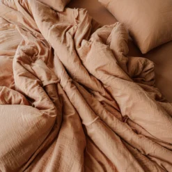 Housse De Couette En Gaze De Coton - Brun Haussmann -Décoration D'intérieur HDC beige 193efb28 e688 4db3 9a2a 7e9b16ab53df
