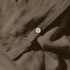 Housse De Couette En Lin Lavé - Brun Posillipo 14 Housse De Couette En Lin Lavé - Brun Posillipo -Décoration D'intérieur Housse de couette detail marron 49ca2487 3bf3 4cb3 8e66 681ad0ddd711