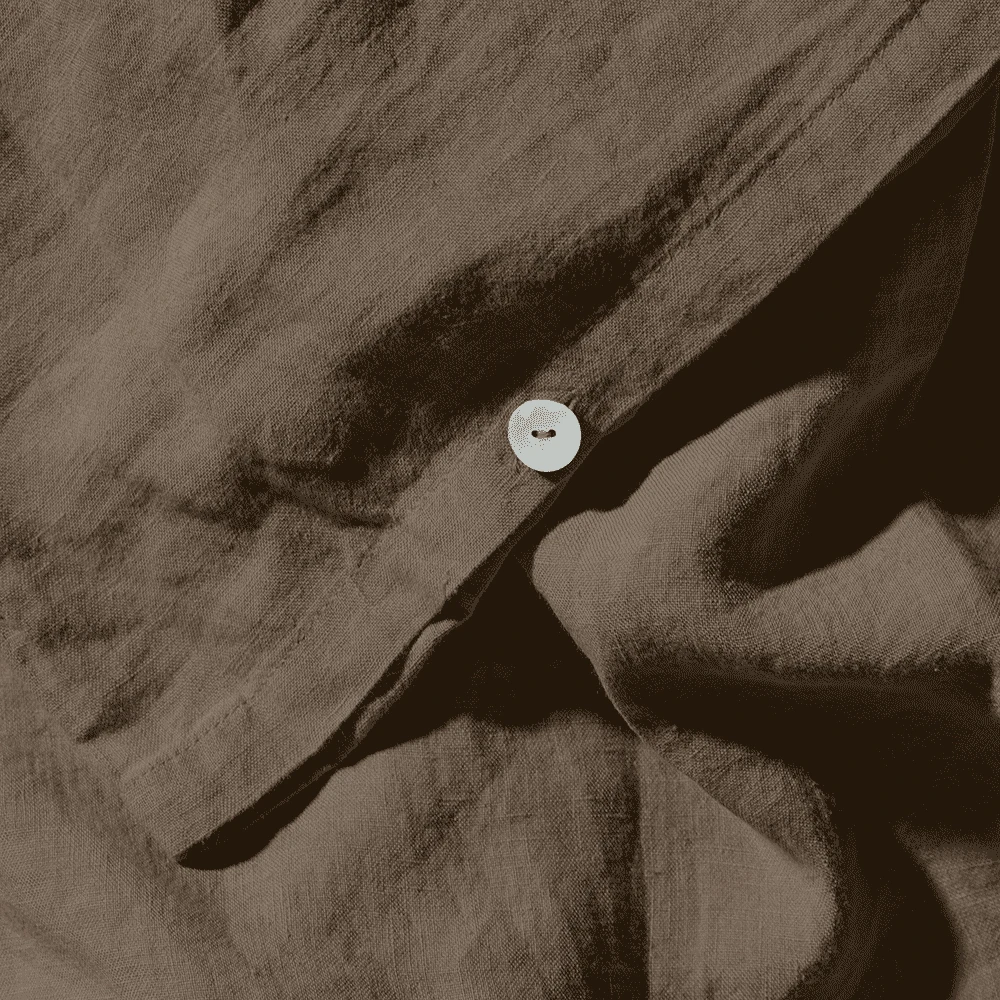 Housse De Couette En Lin Lavé - Brun Posillipo 6 Housse De Couette En Lin Lavé - Brun Posillipo – Image 6