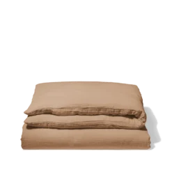 Housse De Couette En Gaze De Coton - Brun Haussmann -Décoration D'intérieur Housse de couette gaze brun haussman