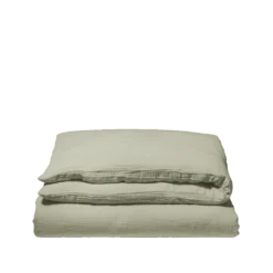 Housse De Couette En Gaze De Coton - Vert 77 Rue De Varenne -Décoration D'intérieur Housse de couette gaze vert