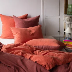 Taie D'oreiller En Lin Lavé - Bicolore Rose & Vieux Rose -Décoration D'intérieur LINGE DU LIT 230320230572 BD ad2a7ebf b9e9 4bbb 8c28 e5591e4a99a3