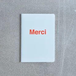 Carnet Merci - Bleu Zénith Et Corail