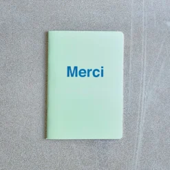 Carnet Merci - Vert Menthe Et Bleu