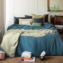 Plaid En Gaze De Coton - Vert 77 Rue De Varenne