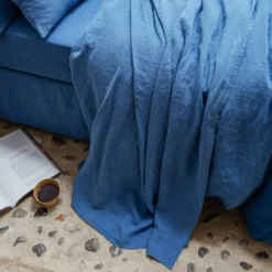 Drap Plat En Lin Lavé - Bleu Paros 9 Drap Plat En Lin Lavé - Bleu Paros -Décoration D'intérieur MERCI GRECE JAN236745 BD 70730441 e94e 487b 8fbd 3f1669615f3a