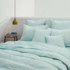 Taie D'oreiller En Lin Lavé - Bleu Antiparos -Décoration D'intérieur MERCI GRECE JAN237128 BD 3ec65e62 22e6 4e70 b7f0 8dcaed85227e