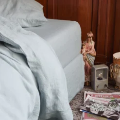 Drap-housse En Lin Lavé - Gris Vésuve -Décoration D'intérieur MERCI LINTEX AH23 3039 BD d86ed7e3 54fb 4323 93e8 d03a9ef621d4