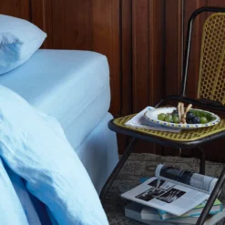 Drap-housse En Lin Lavé - Bleu Tyrrhénien 13 Drap-housse En Lin Lavé - Bleu Tyrrhénien -Décoration D'intérieur MERCI LINTEX AH23 3083 BD 4e54dec2 2541 4db3 afff fcb9680a0315