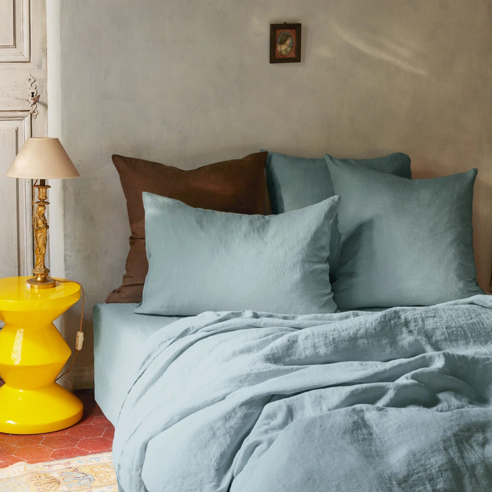 Taie D'oreiller En Lin Lavé - Gris Vésuve 16 Taie D'oreiller En Lin Lavé - Gris Vésuve – Image 16