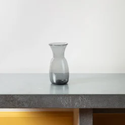 Vase évasé En Verre Recyclé - Gris