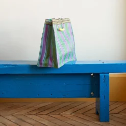 Panier Carré - Vert & Violet -Décoration D'intérieur Merci 13decembre 22 2261