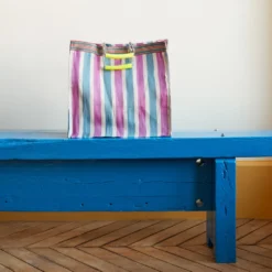 Panier Carré - Bleu & Rose -Décoration D'intérieur Merci 13decembre 22 2264