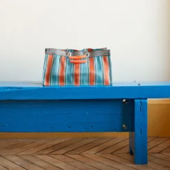 Panier Rectangulaire - Orange & Bleu -Décoration D'intérieur Merci 13decembre 22 2267