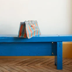 Panier Rectangulaire - Orange & Bleu -Décoration D'intérieur Merci 13decembre 22 2268