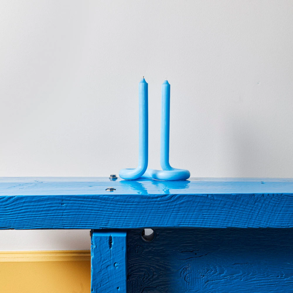 Bougie Twist - Bleu - Lex Pott 1 Bougie Twist - Bleu - Lex Pott