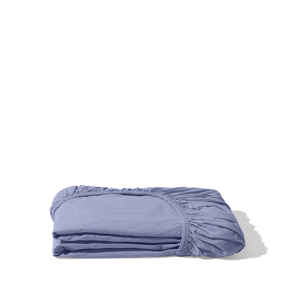 Drap-housse En Coton Percale - Mauve Lavantin 3 Drap-housse En Coton Percale - Mauve Lavantin – Image 3