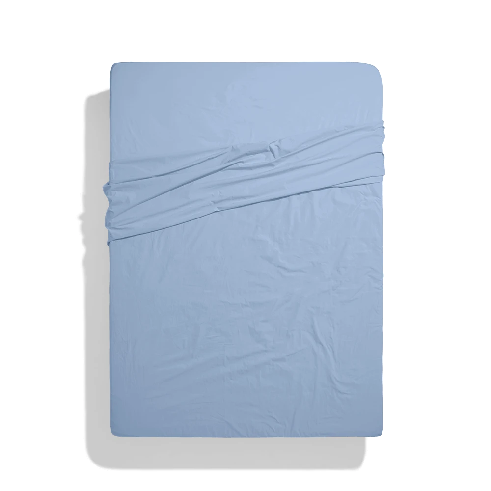 Drap Plat En Coton Percale - Parme Lilas 5 Drap Plat En Coton Percale - Parme Lilas – Image 5