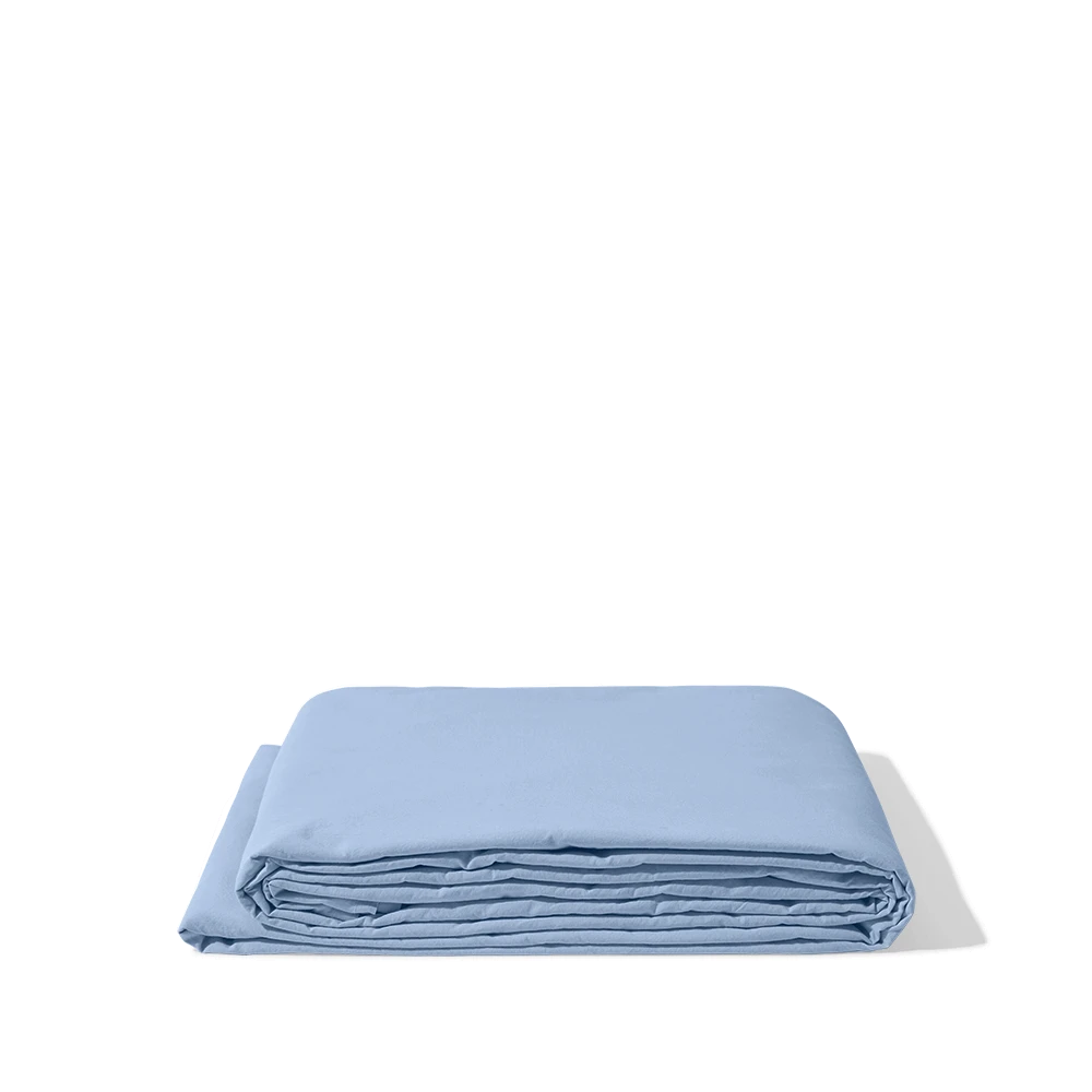 Drap Plat En Coton Percale - Parme Lilas 2 Drap Plat En Coton Percale - Parme Lilas – Image 2