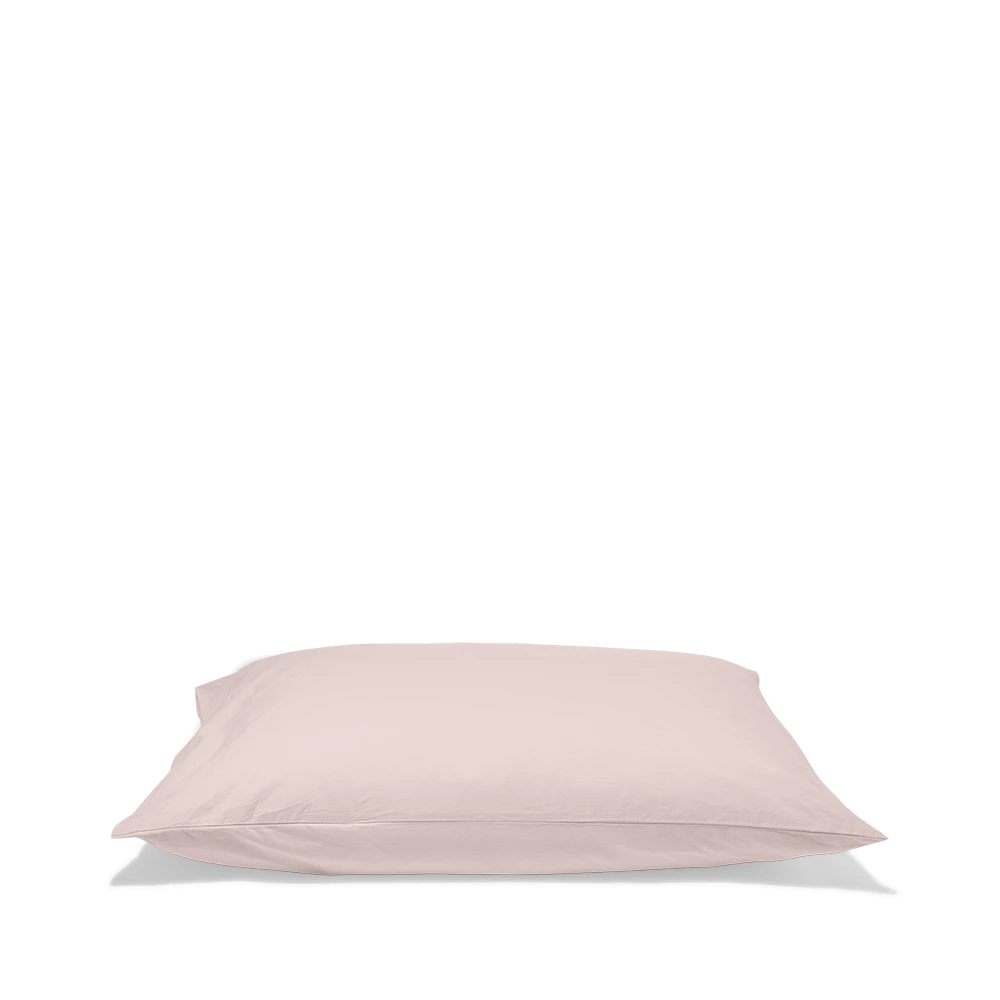 Taie D'oreiller En Coton Percale - Rosé Poudré 7 Taie D'oreiller En Coton Percale - Rosé Poudré – Image 7
