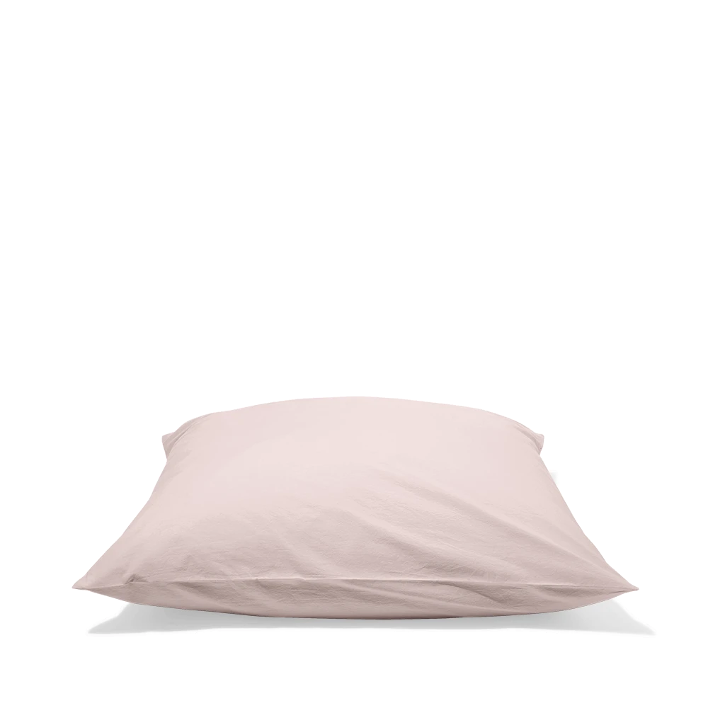 Taie D'oreiller En Coton Percale - Rosé Poudré 4 Taie D'oreiller En Coton Percale - Rosé Poudré – Image 4