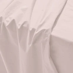 Drap Plat En Coton Percale - Rosé Poudré -Décoration D'intérieur Merci pack percale rosepoudre 3