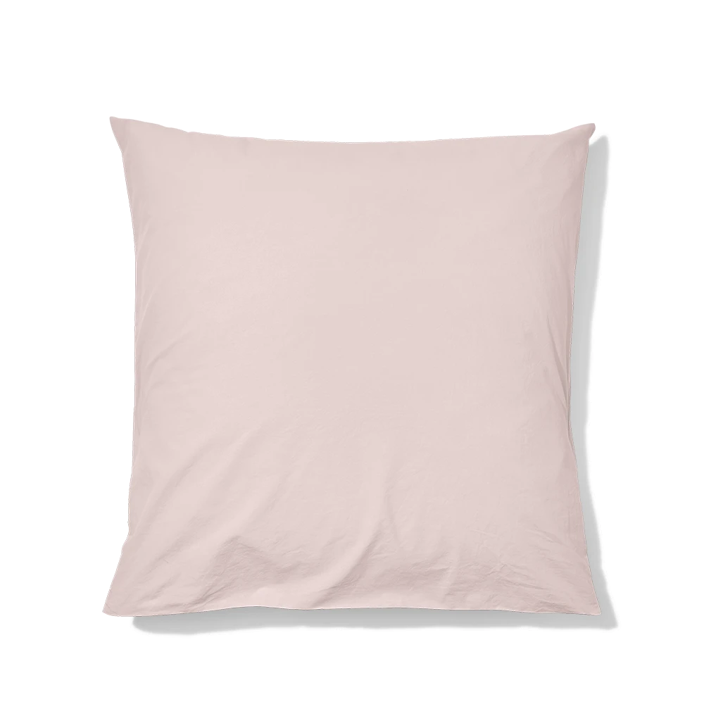 Taie D'oreiller En Coton Percale - Rosé Poudré 3 Taie D'oreiller En Coton Percale - Rosé Poudré – Image 3