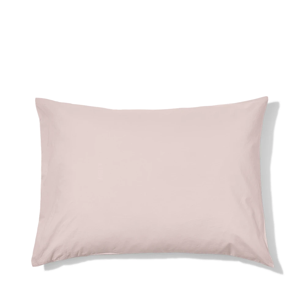 Taie D'oreiller En Coton Percale - Rosé Poudré 6 Taie D'oreiller En Coton Percale - Rosé Poudré – Image 6