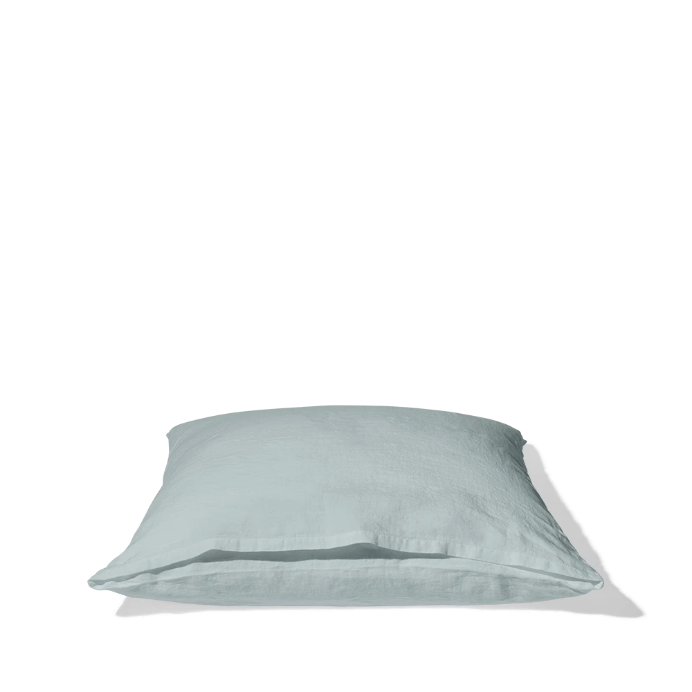 Taie D'oreiller En Lin Lavé - Gris Vésuve 11 Taie D'oreiller En Lin Lavé - Gris Vésuve – Image 11