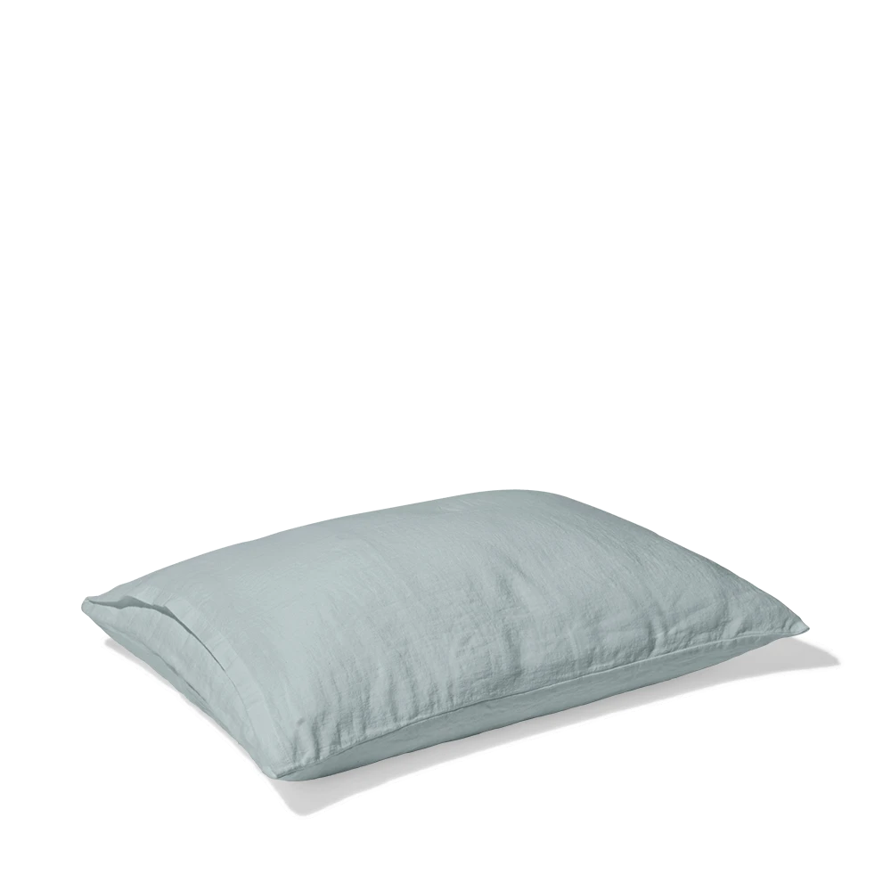 Taie D'oreiller En Lin Lavé - Gris Vésuve 12 Taie D'oreiller En Lin Lavé - Gris Vésuve – Image 12